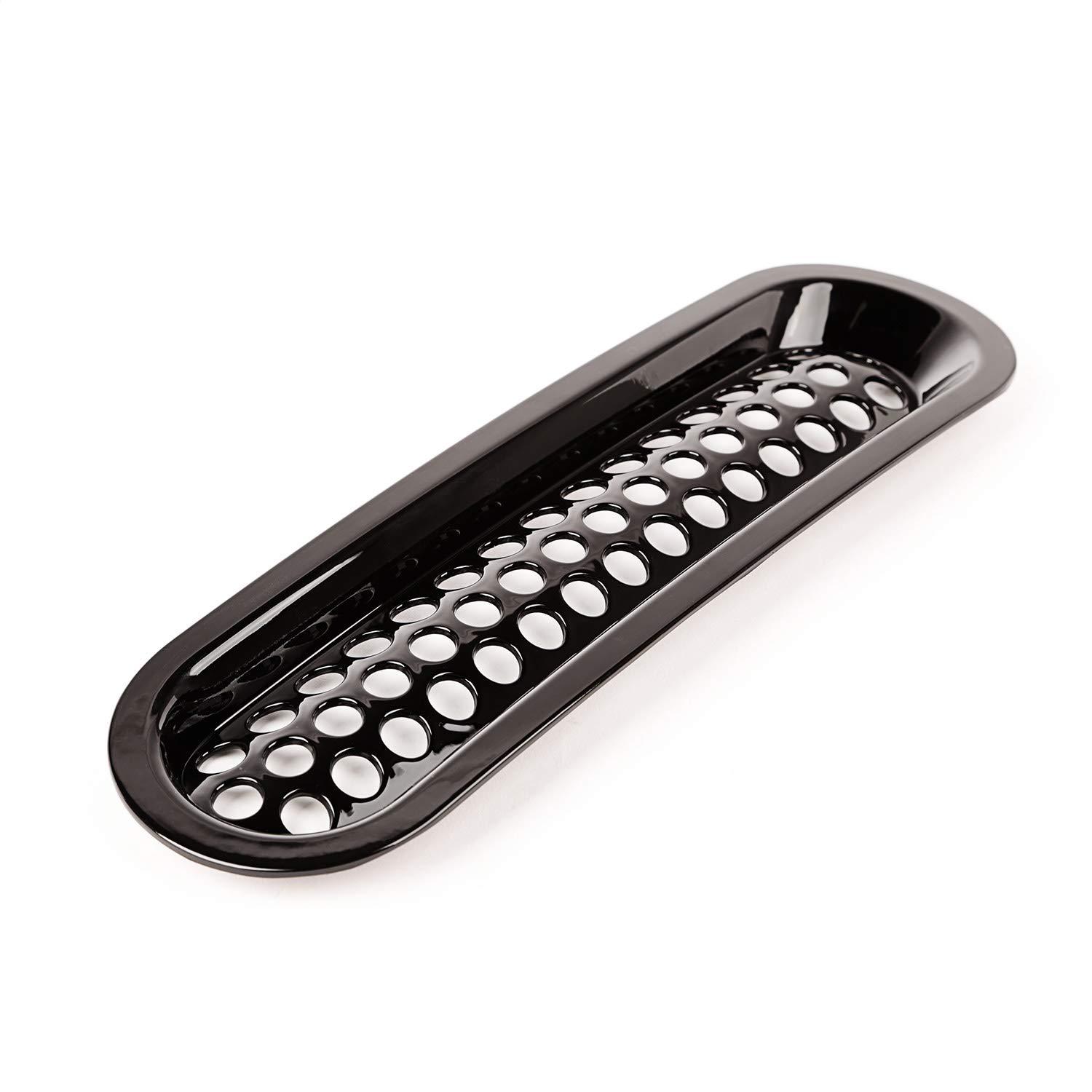 RUGGED RIDGE 11306.31 Grille Insert Kit, Perforated, Black Fits 2007-2018 Jeep Wrangler JK - High quality product image showing RUGGED RIDGE 11306.31 Grille Insert Kit, Perforated, Black Fits 2007-2018 Jeep Wrangler JK details and features