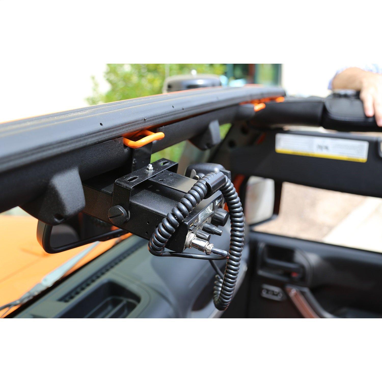 RUGGED RIDGE 11503.95 Radio Mounting Bracket, CB Fits 2007-2018 Jeep Wrangler JK - High quality product image showing RUGGED RIDGE 11503.95 Radio Mounting Bracket, CB Fits 2007-2018 Jeep Wrangler JK details and features