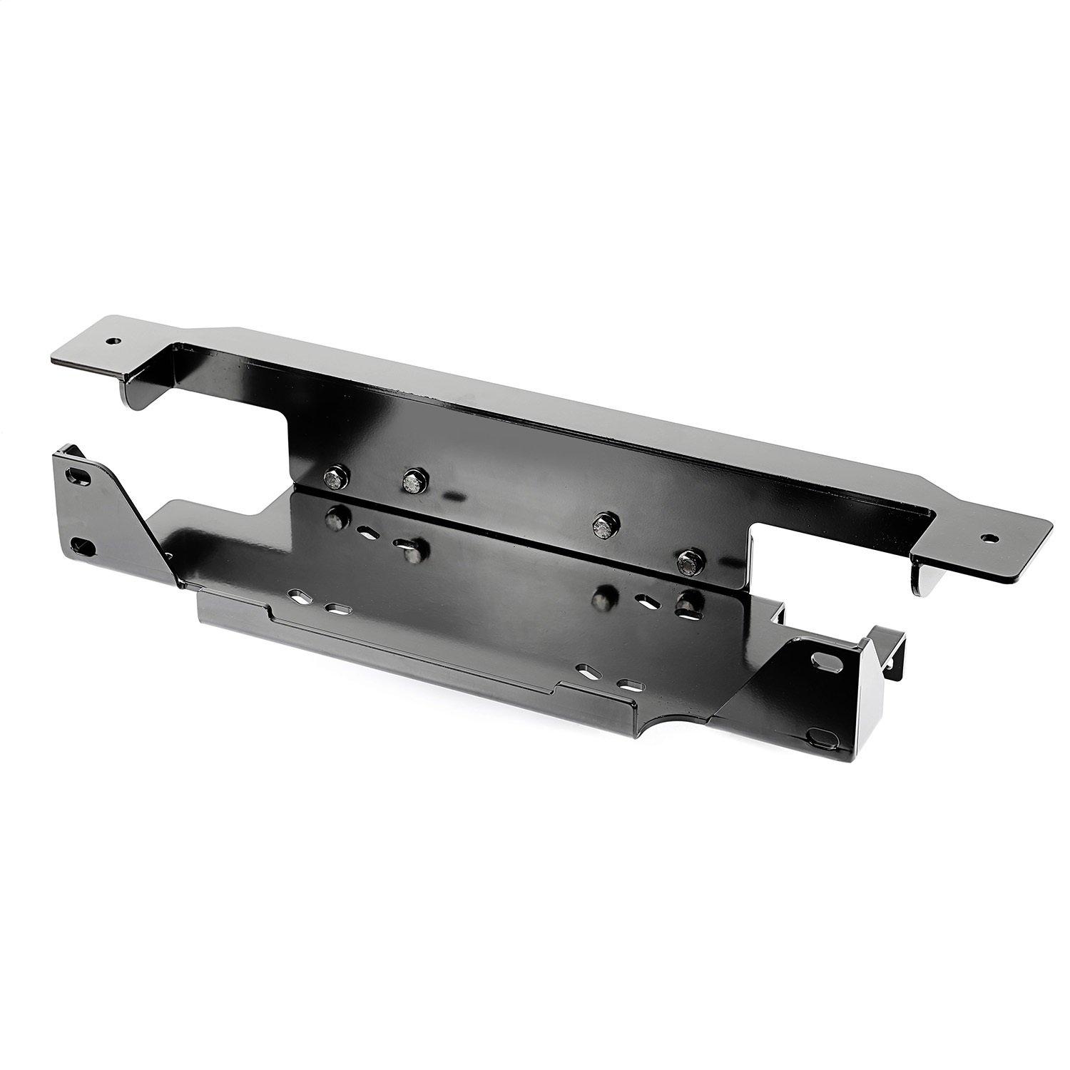 RUGGED RIDGE 11543.15 Winch Mounting Plate, Stamped Bumper, Steel Fits 2013-2018 Jeep Wrangler JK - High quality product image showing RUGGED RIDGE 11543.15 Winch Mounting Plate, Stamped Bumper, Steel Fits 2013-2018 Jeep Wrangler JK details and features