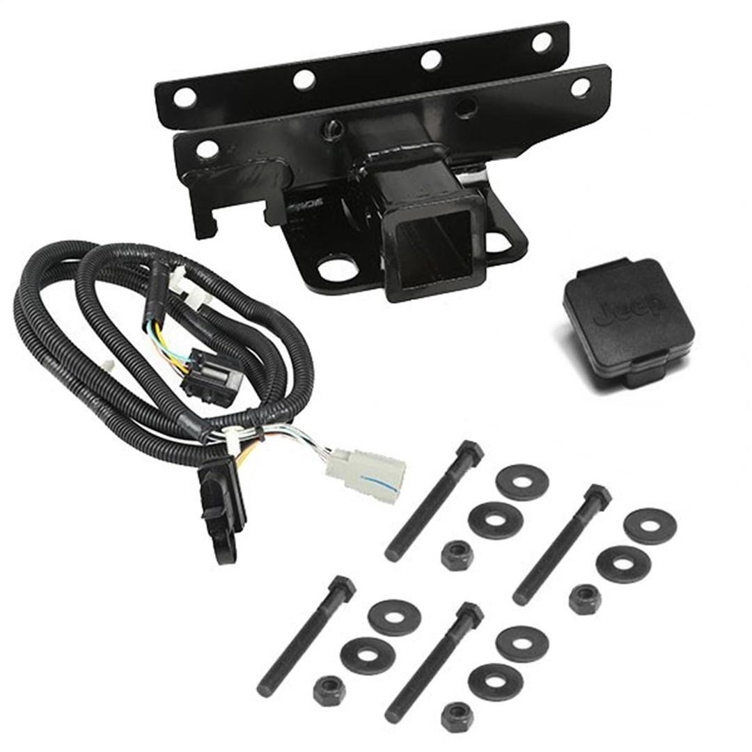 RUGGED RIDGE 11580.52 Trailer Hitch Kit, Jeep Logo Fits 2007-2018 Jeep Wrangler JK - The Twister Group Tools product