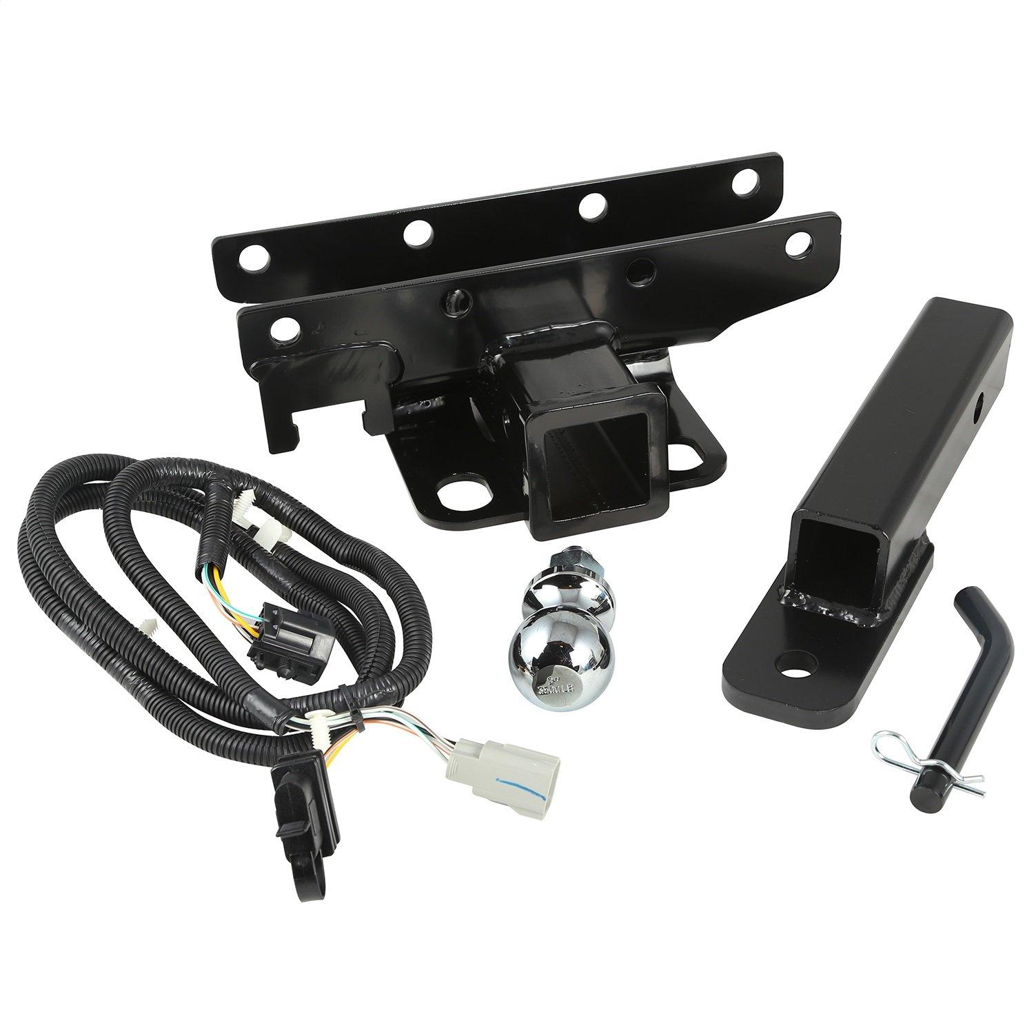 RUGGED RIDGE 11580.54 Trailer Hitch Kit, 2 inch Ball; 07-18 Jeep Wrangler JK - High quality product image showing RUGGED RIDGE 11580.54 Trailer Hitch Kit, 2 inch Ball; 07-18 Jeep Wrangler JK details and features