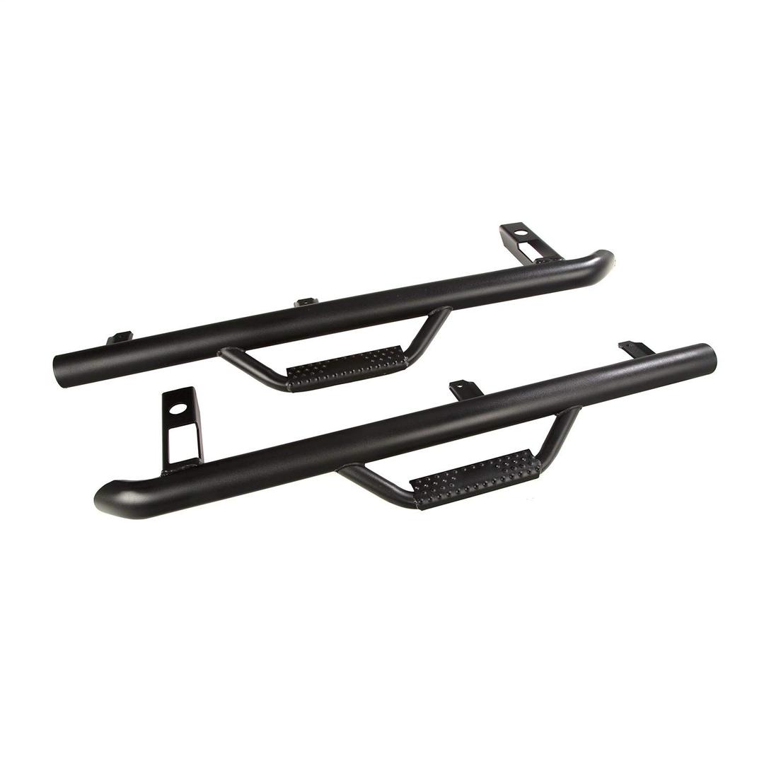 RUGGED RIDGE 11596.11 Spartan Nerf Bar Kit, Textured Black Fits 1997-2006 Jeep Wrangler TJ - The Twister Group Tools product