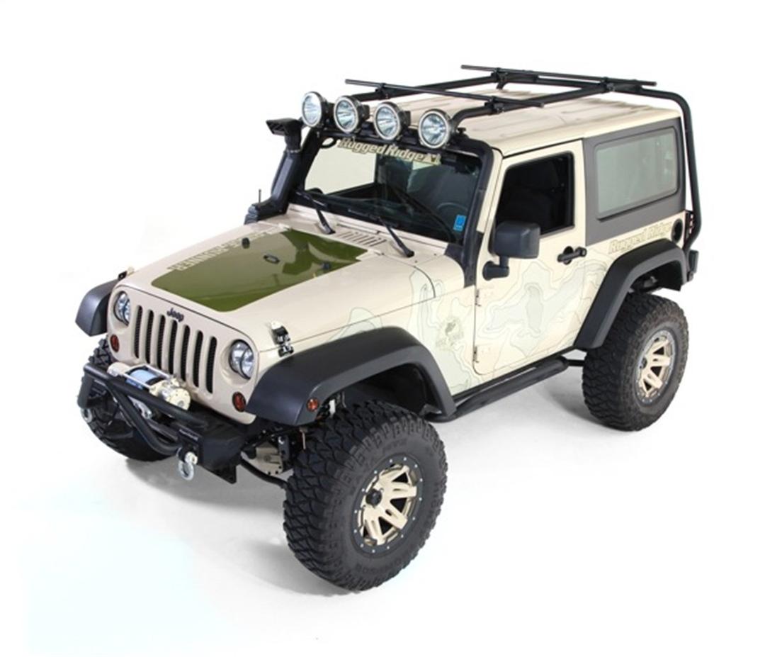 RUGGED RIDGE 11703.01 Sherpa Roof Rack Fits 2007-2018 Jeep Wrangler JK 2-Door - The Twister Group Tools product