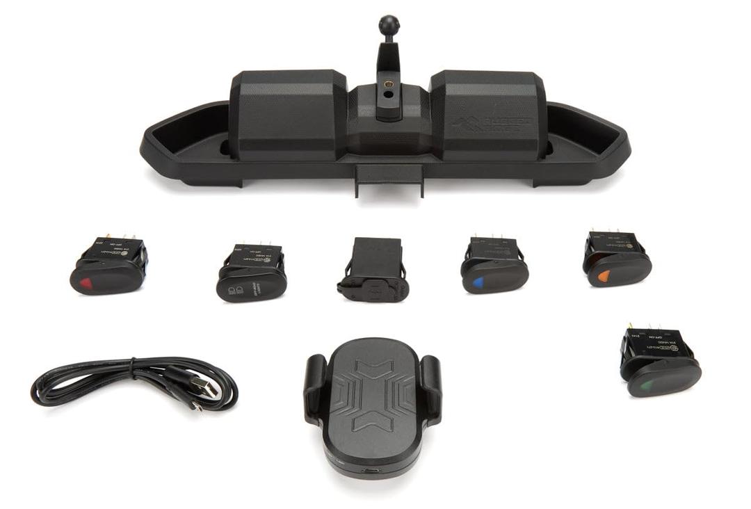RUGGED RIDGE 13551.29 Dash Mount Pod w/Switches Fits 2018-2024 Jeep Wrangler JL; 2020-2024 Jeep Gladiator JT - The Twister Group Tools product