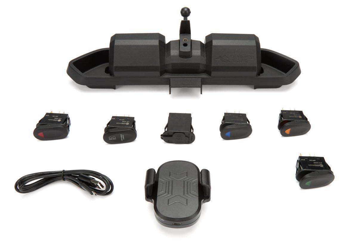RUGGED RIDGE 13551.29 Dash Mount Pod w/Switches Fits 2018-2024 Jeep Wrangler JL; 2020-2024 Jeep Gladiator JT - High quality product image showing RUGGED RIDGE 13551.29 Dash Mount Pod w/Switches Fits 2018-2024 Jeep Wrangler JL; 2020-2024 Jeep Gladiator JT details and features