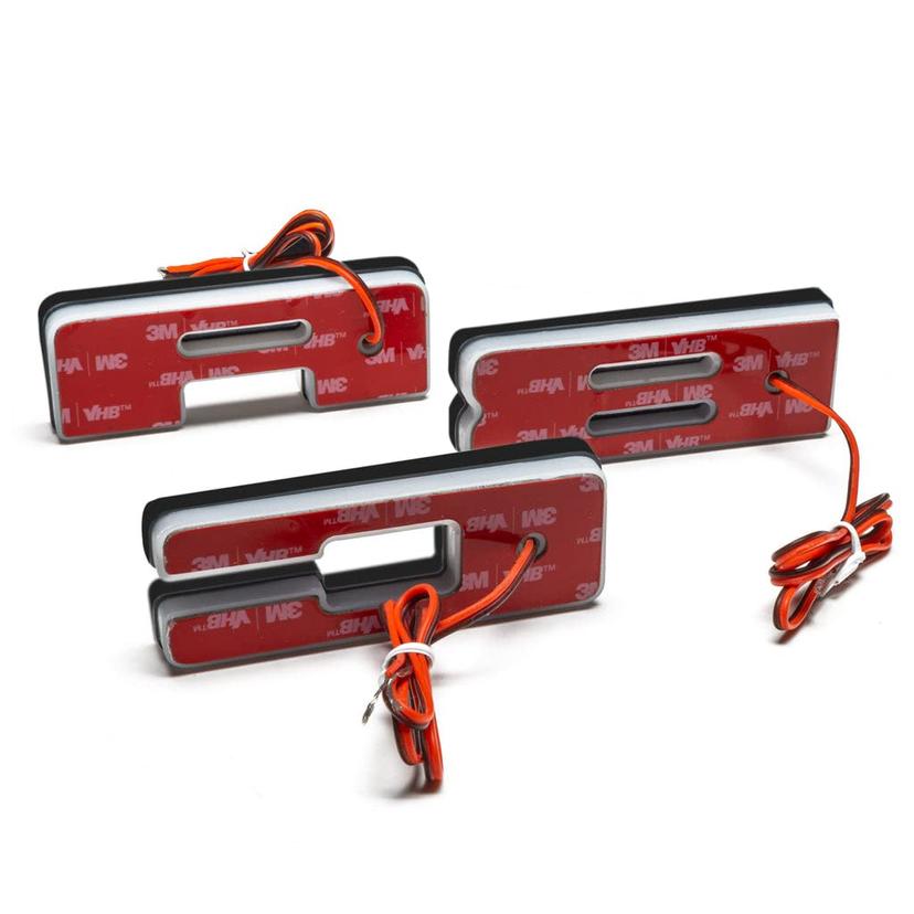 ORACLE LIGHTING 3140-B-005 LIGHTING LED Letter B - Universal Illuminated Letter Badges, Matte White Surface Finish, 1 Light (Amber)