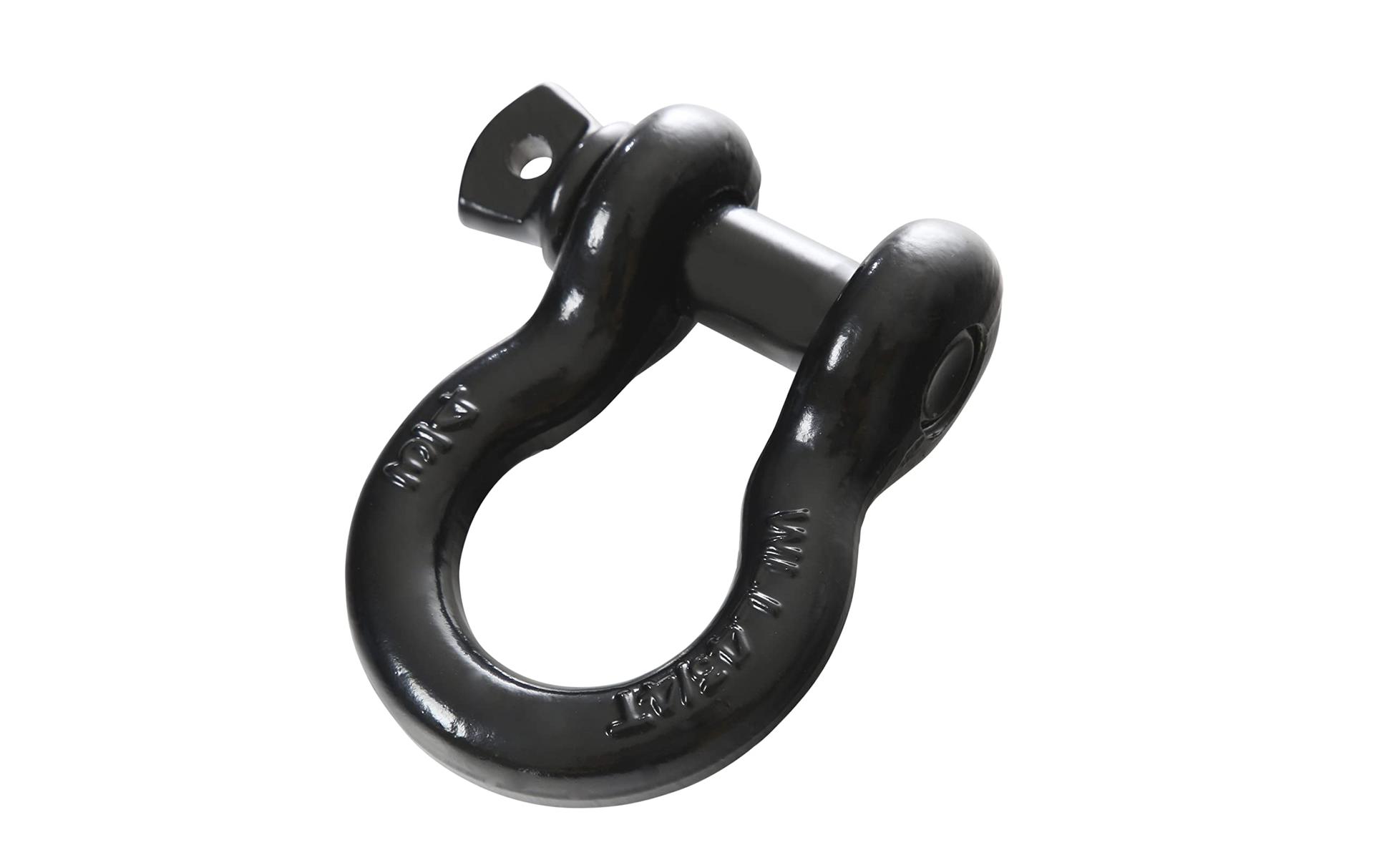 OVERLAND 19019901 Recovery Shackle 3/4 INCH 4.75 Ton - Black - High quality product image showing OVERLAND 19019901 Recovery Shackle 3/4 INCH 4.75 Ton - Black details and features