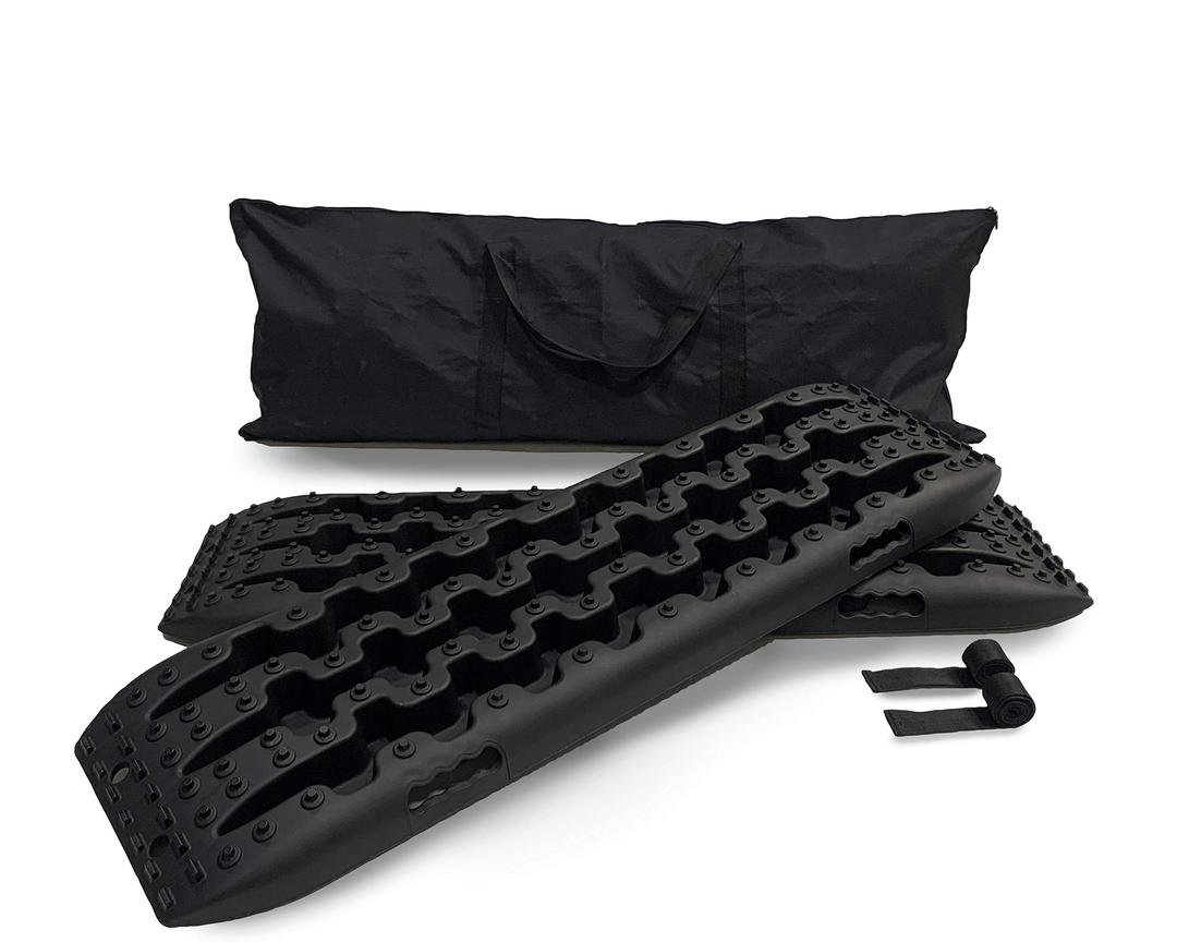 OVERLAND 19169910 OVS Recovery Ramp with Pull Strap and Storage Bag - Black/Black Universal - The Twister Group Tools product