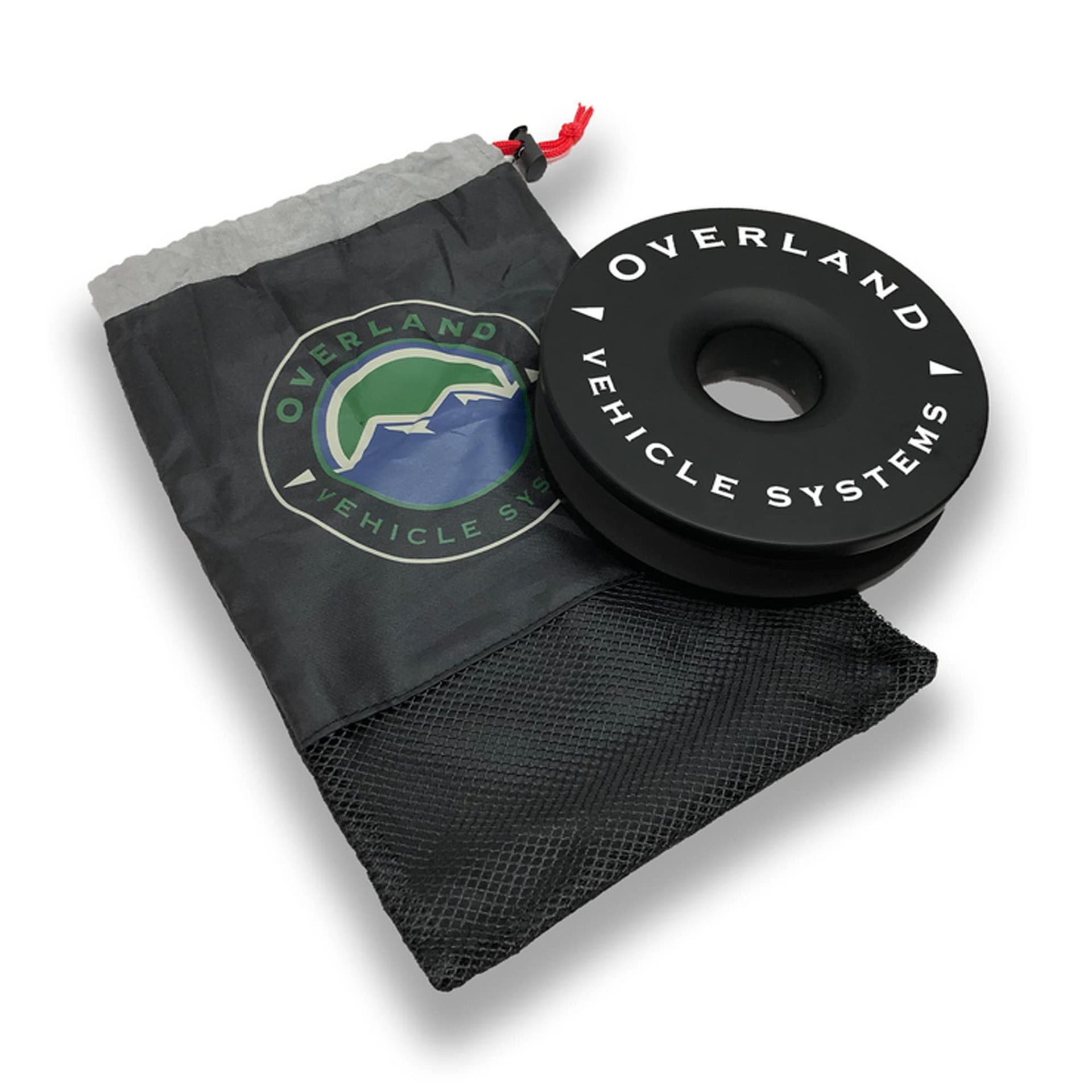 OVERLAND 19240004 Recovery Ring 6.25 INCH 45,000 lb. Black with Storage Bag Universal - High quality product image showing OVERLAND 19240004 Recovery Ring 6.25 INCH 45,000 lb. Black with Storage Bag Universal details and features