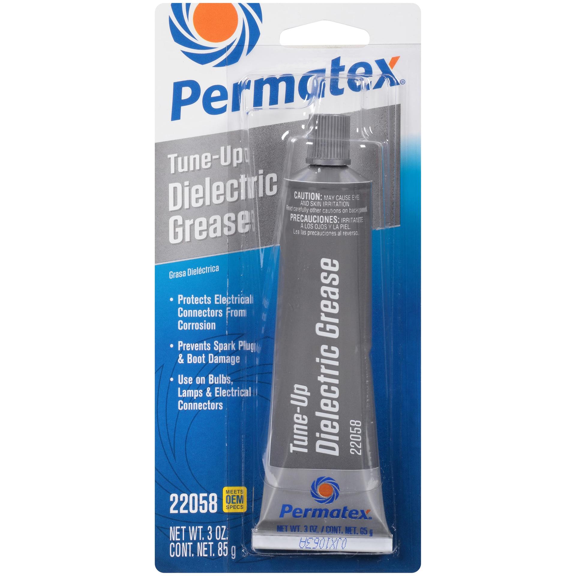 PERMATEX 22058 Dielectric Tune-Up Grease, 3oz. - High Performance Dielectric Grease Used To Protect Terminals, Spark Plugs, Wiring And Other Electrical Connections Against Salt, Dirt, And Corrosion - High quality product image showing PERMATEX 22058 Dielectric Tune-Up Grease, 3oz. - High Performance Dielectric Grease Used To Protect Terminals, Spark Plugs, Wiring And Other Electrical Connections Against Salt, Dirt, And Corrosion details and features