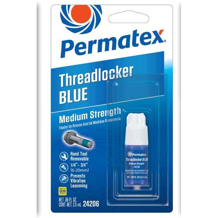 PERMATEX 24206 THREADLOCK 242 ADHESIVE, 2.5 Milliliter Bottle - High quality product image showing PERMATEX 24206 THREADLOCK 242 ADHESIVE, 2.5 Milliliter Bottle details and features