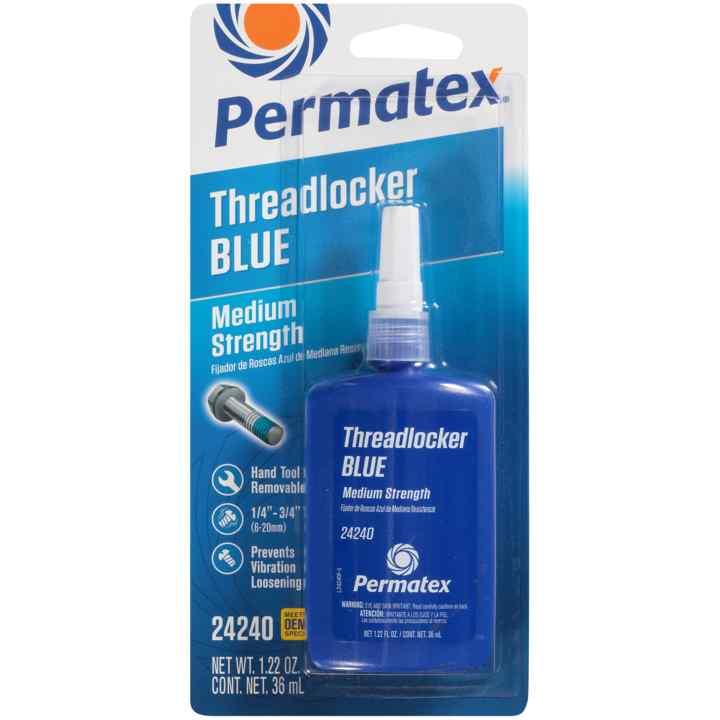 PERMATEX 24240 Threadlocker 1.22 Oz. Blue - High quality product image showing PERMATEX 24240 Threadlocker 1.22 Oz. Blue details and features