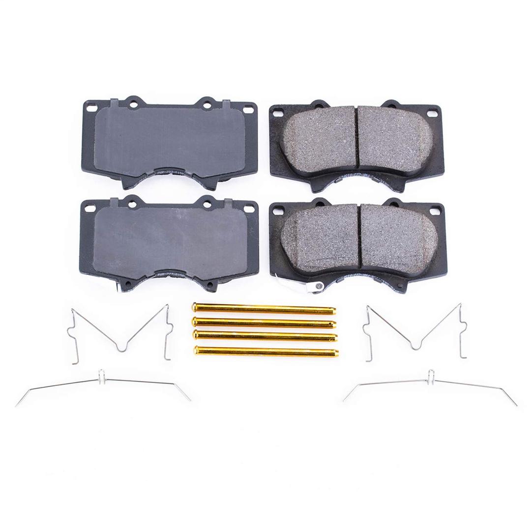 POWERSTOP 17-976B Front Z17 Evolution Ceramic Brake Pads with Hardware For Lexus GX460 2010-2022 | Toyota 4Runner 2010-2022 [Vehicle Specific] - The Twister Group Tools product