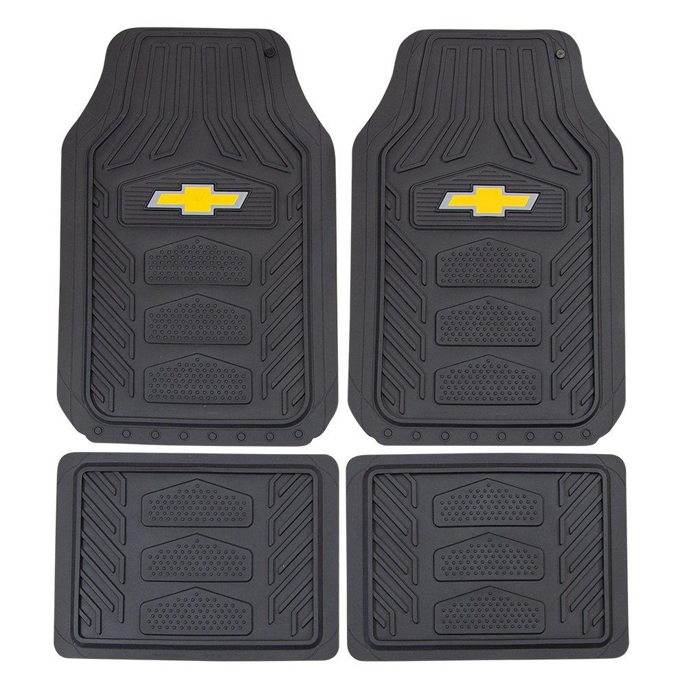 PLASTICOLOR 001664R03 Chevrolet Weatherpro 4 Piece Floor Mats Set, Floor Mats by, Black, One Size - High quality product image showing PLASTICOLOR 001664R03 Chevrolet Weatherpro 4 Piece Floor Mats Set, Floor Mats by, Black, One Size details and features