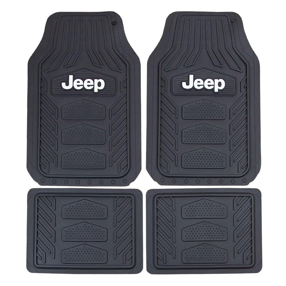 PLASTICOLOR 001668R01 Jeep Weatherpro 4 Piece Floor Mats Set, Floor Mats, One Size, Black - The Twister Group Tools product