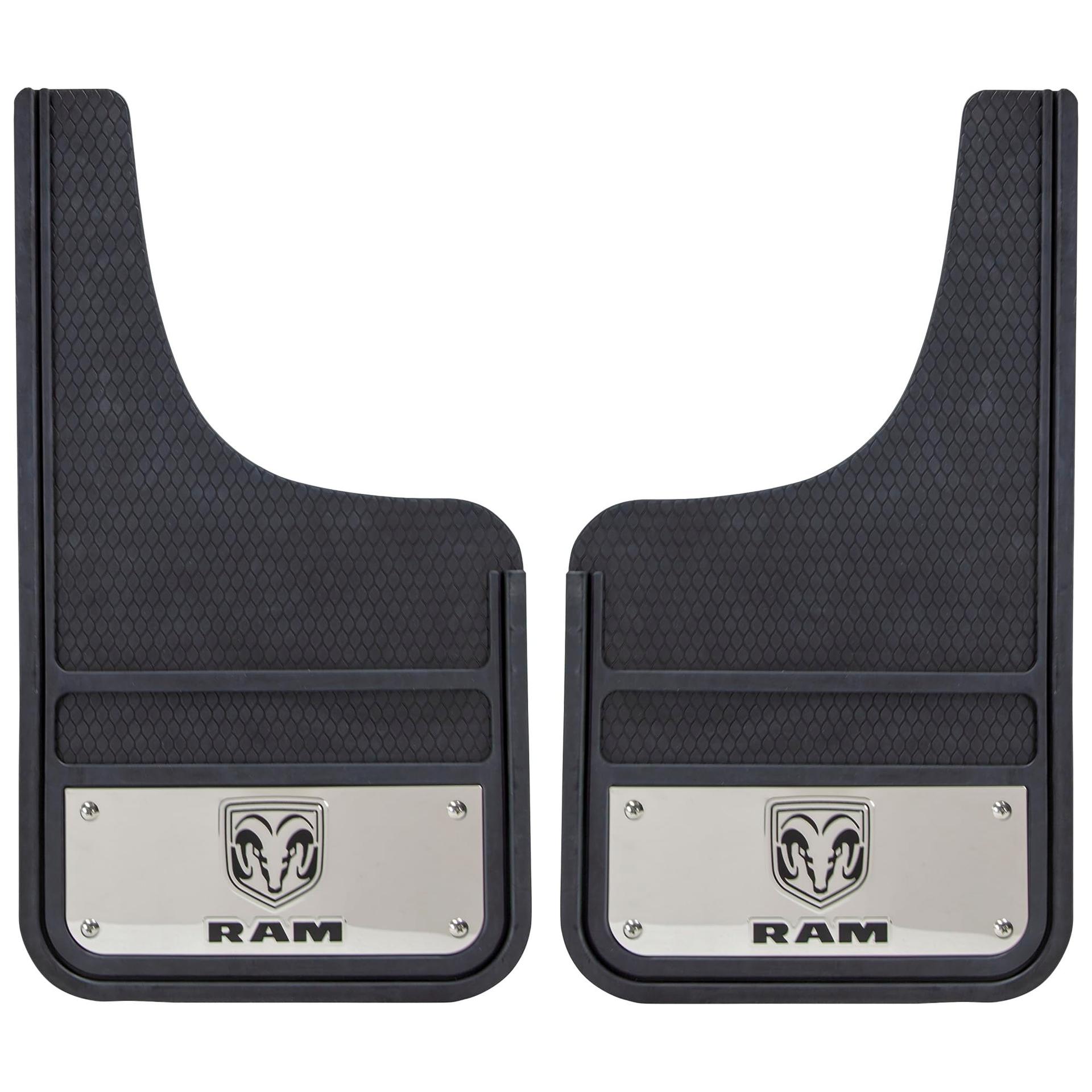 PLASTICOLOR 001835R01 Ram Heavy Duty Front 12 X 23 Mud Guards, 12 INCH x 23 INCH Front Mud Guards - High quality product image showing PLASTICOLOR 001835R01 Ram Heavy Duty Front 12 X 23 Mud Guards, 12 INCH x 23 INCH Front Mud Guards details and features