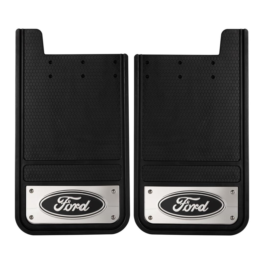 PLASTICOLOR 001838R01 Ford Heavy Duty Rear 12 X 23 Mud Guards, 12 INCH x 23 INCH Rear Mud Guards by - The Twister Group Tools product