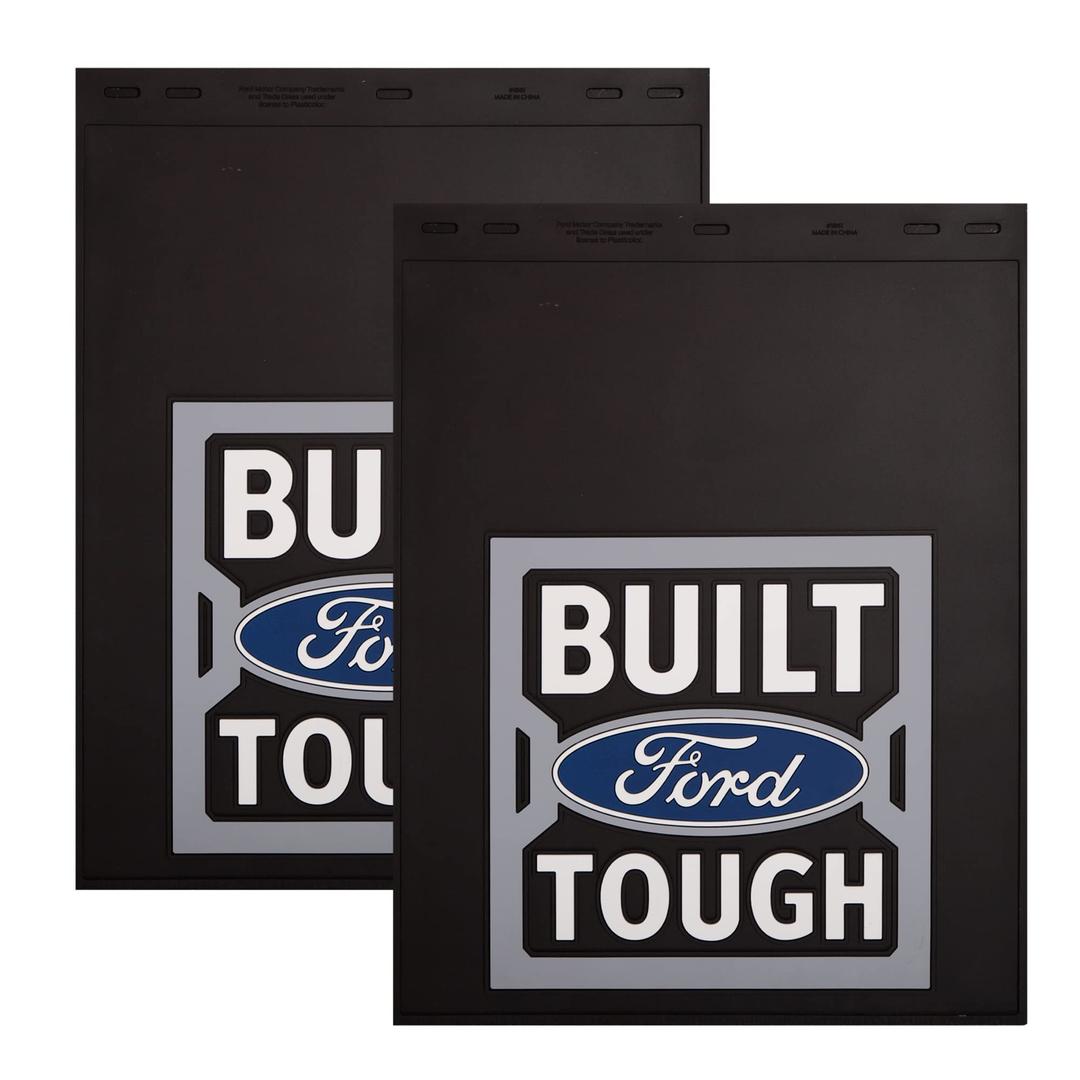 PLASTICOLOR 001861R01 Built Ford Tough 18x24 Mud Guard - Set of 2 Pieces - The Twister Group Tools product