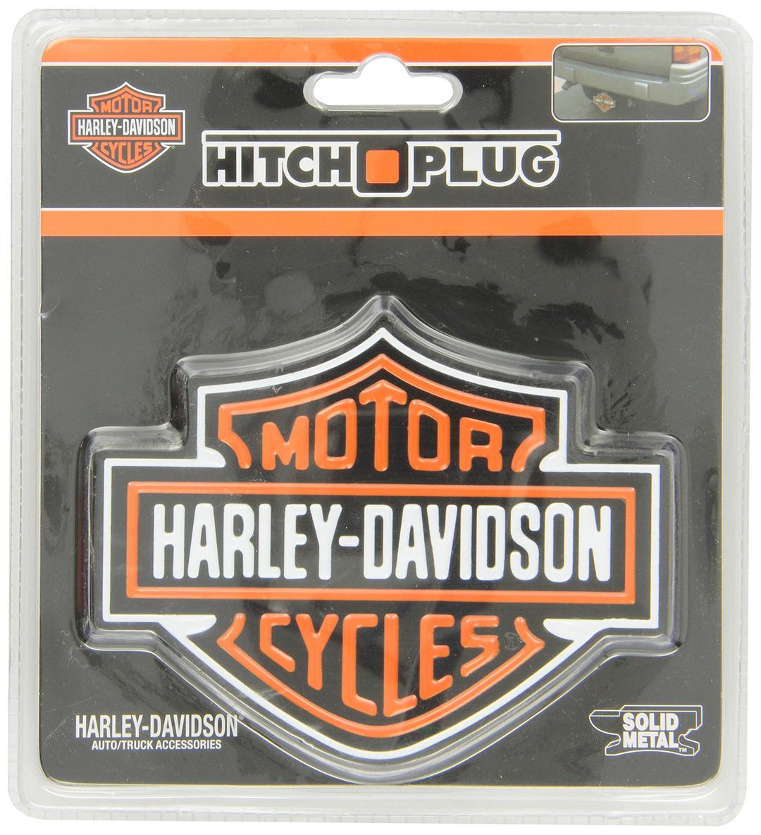 PLASTICOLOR 002216 Trailer Hitch Cover; Hitch Plugs; Fits 2 Inch Receiver; True-Color Harley-Davidson Logo; Metal - The Twister Group Tools product
