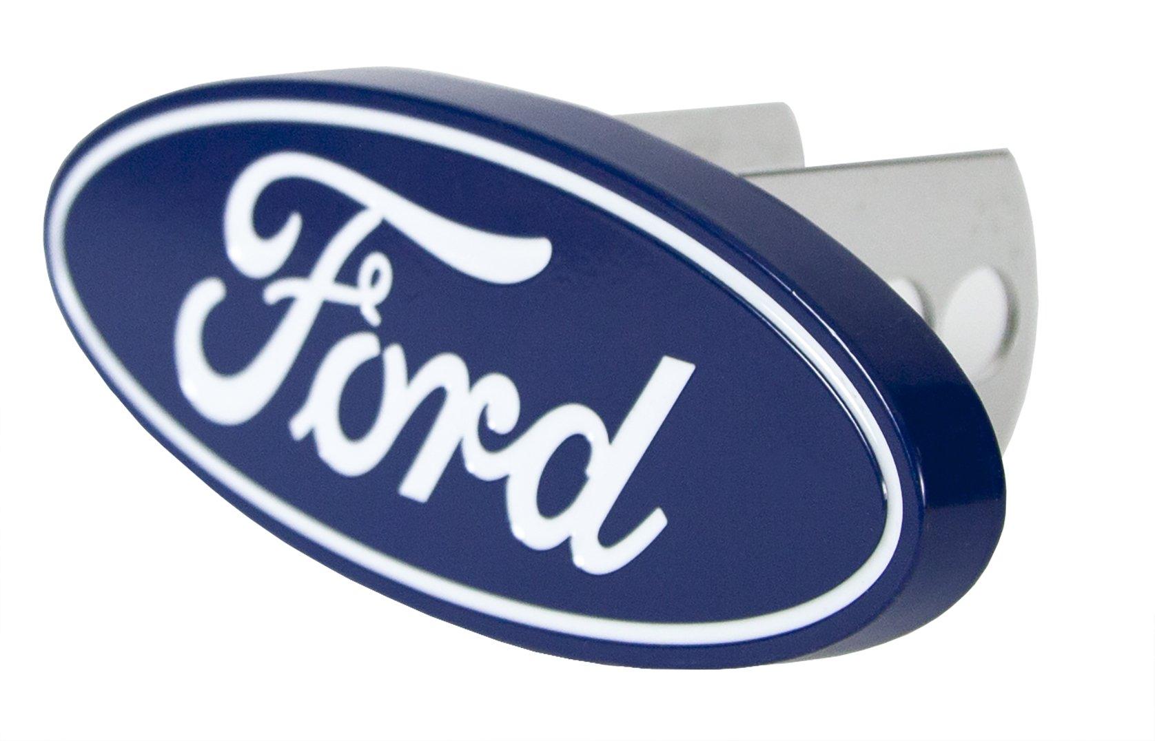 PLASTICOLOR 002236 Ford Oval Hitch Cover, Fits Class II, 1.25 INCH & Class III, 2 INCH receivers, Billet aluminum - High quality product image showing PLASTICOLOR 002236 Ford Oval Hitch Cover, Fits Class II, 1.25 INCH & Class III, 2 INCH receivers, Billet aluminum details and features