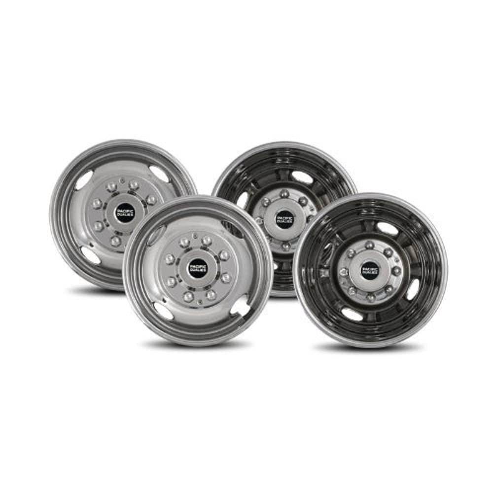 PACIFIC DUALIES 29-1608 Polished 16 Inch 8 Lug Stainless Steel Wheel Simulator Kit for 2001-2007 Chevy GMC 3500 Truck 2003-2021 G3500/G30 Van - High quality product image showing PACIFIC DUALIES 29-1608 Polished 16 Inch 8 Lug Stainless Steel Wheel Simulator Kit for 2001-2007 Chevy GMC 3500 Truck 2003-2021 G3500/G30 Van details and features