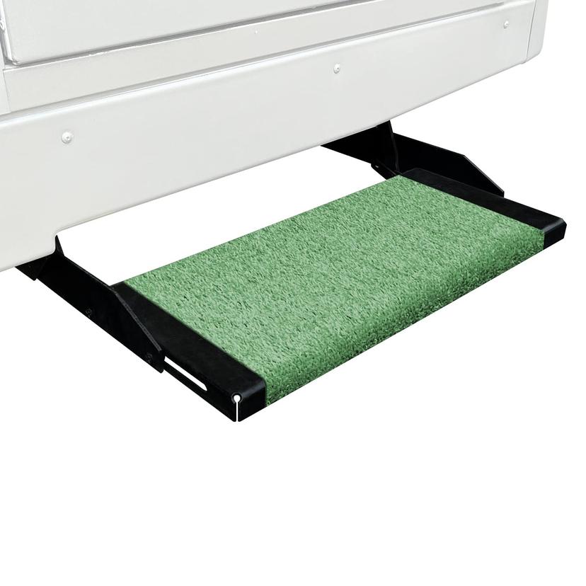 PREST-O-FIT 2-0040 Wraparound RV Step Rug Green 18 in. Wide