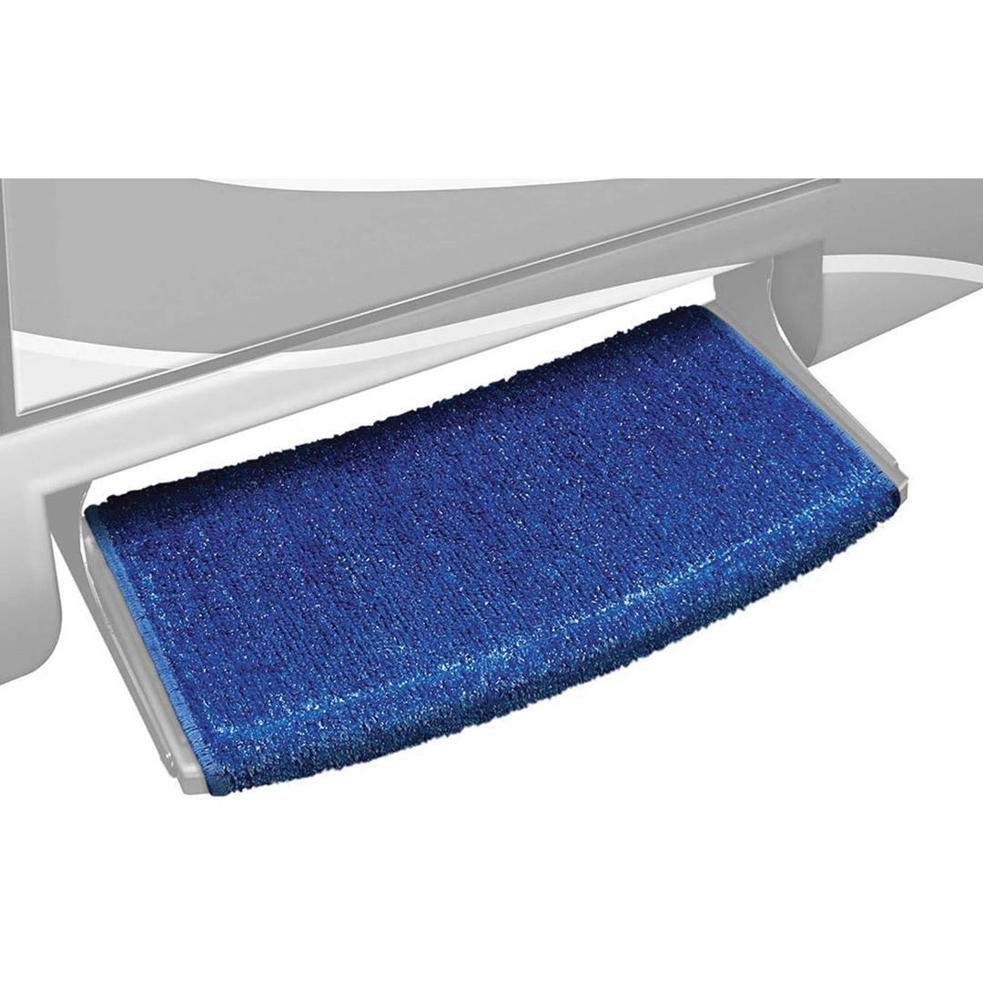 PREST-O-FIT 2-0204 Wraparound Radius RV Step Rug Imperial Blue 22 In. Wide - The Twister Group Tools product