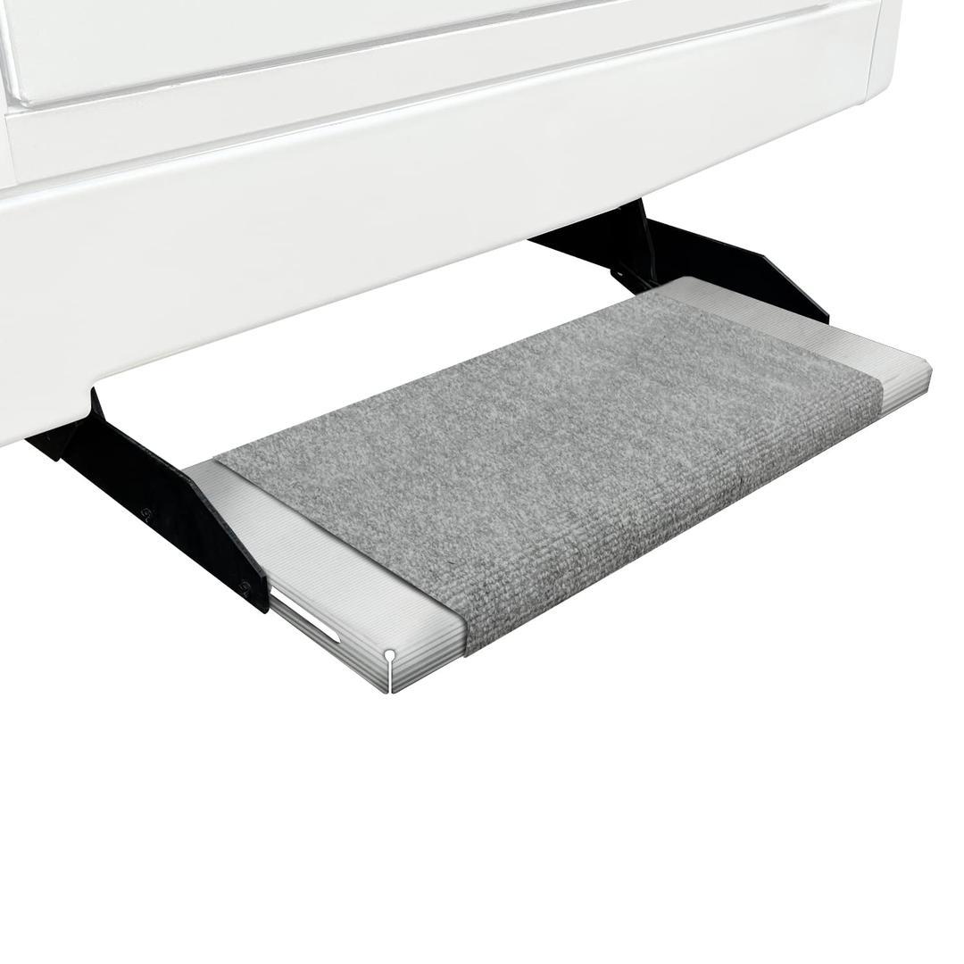 PREST-O-FIT 2-0313 Outrigger RV Step Rug Castle Gray 18 In. Wide - The Twister Group Tools product