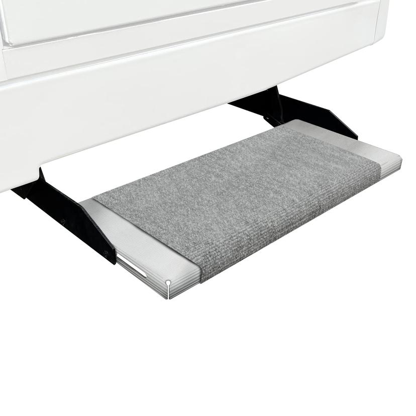PREST-O-FIT 2-0313 Outrigger RV Step Rug Castle Gray 18 In. Wide