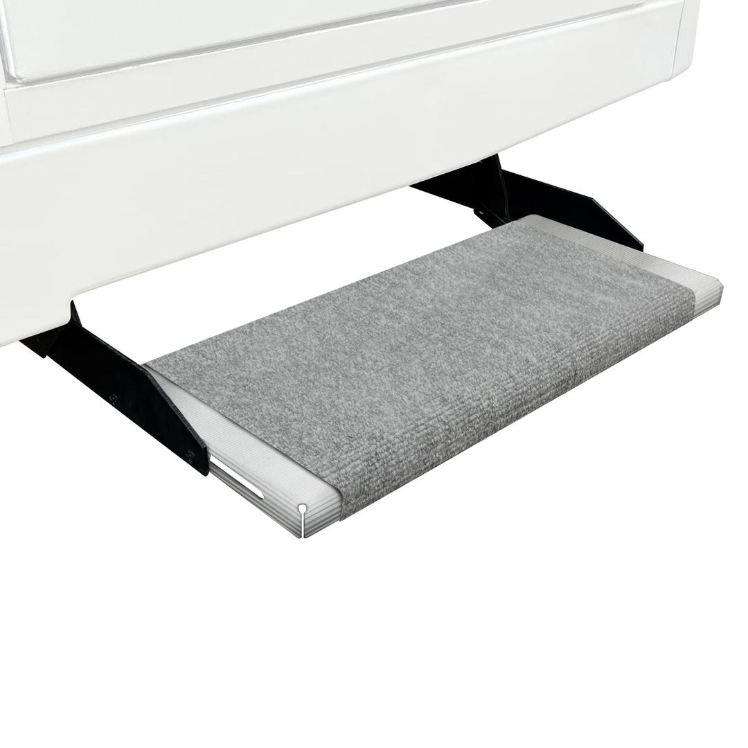 PREST-O-FIT 2-0353 Outrigger RV Step Rug Castle Gray 23 In. Wide - The Twister Group Tools product