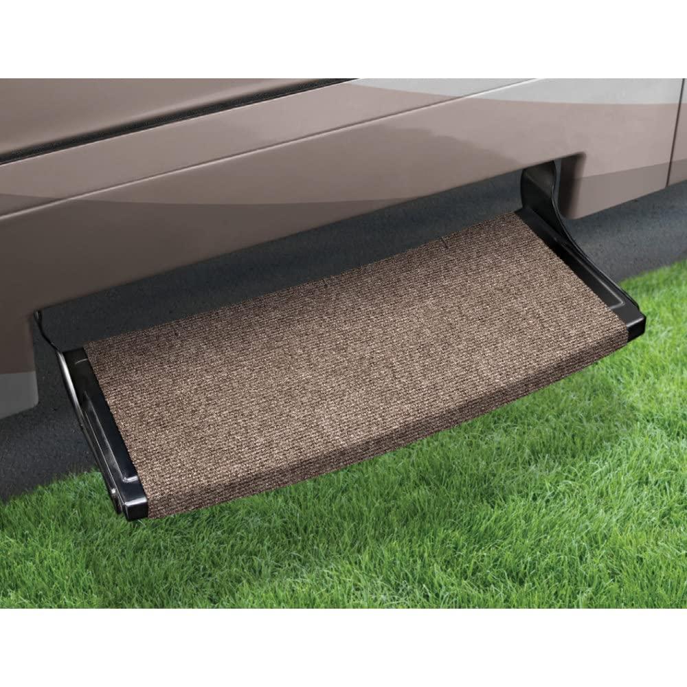 PREST-O-FIT 2-0381 Outrigger Radius XT RV Step Rug Walnut Brown 22 in. Wide - The Twister Group Tools product