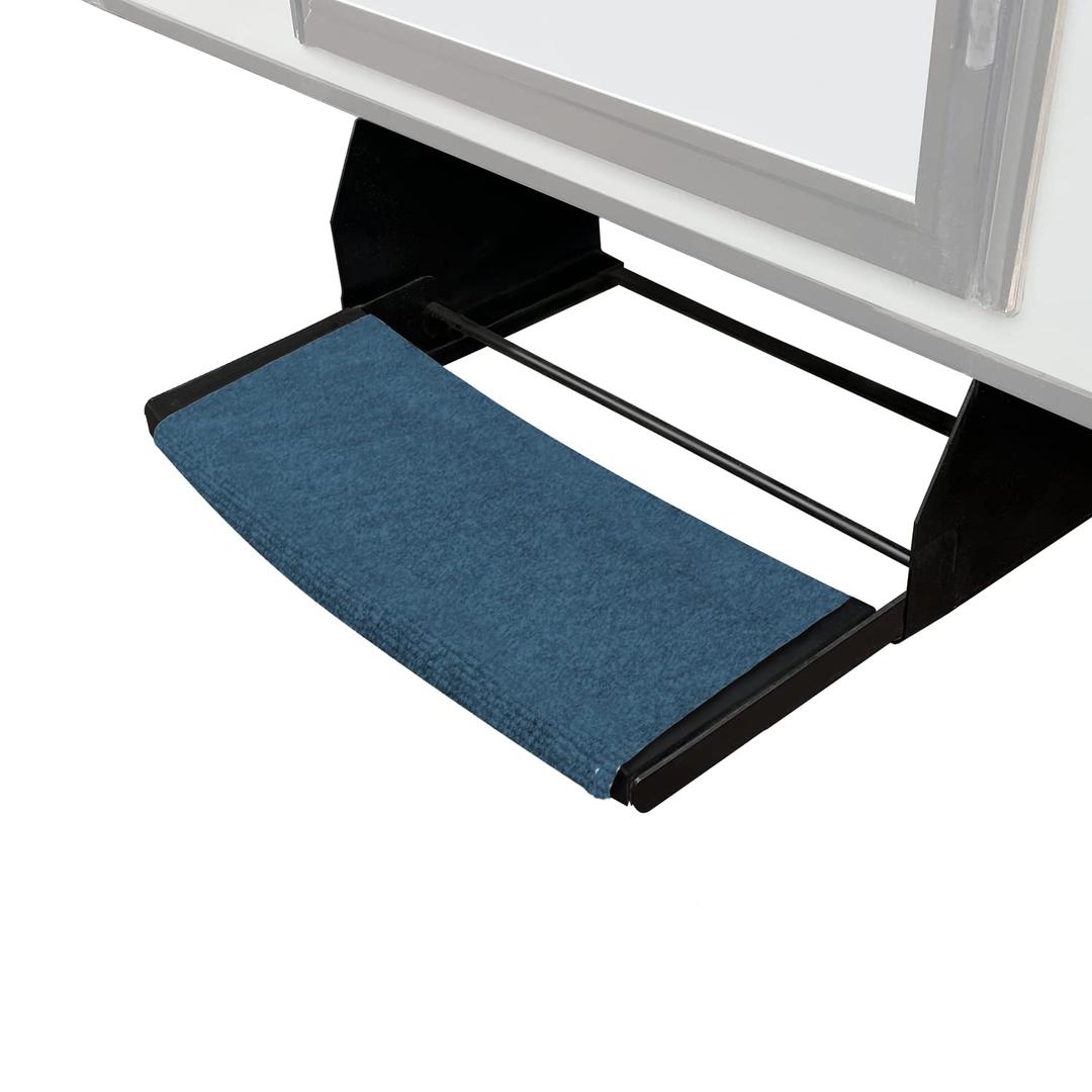 PREST-O-FIT 2-0382 Outrigger Radius XT RV Step Rug Atlantic Blue 22 in. Wide - The Twister Group Tools product