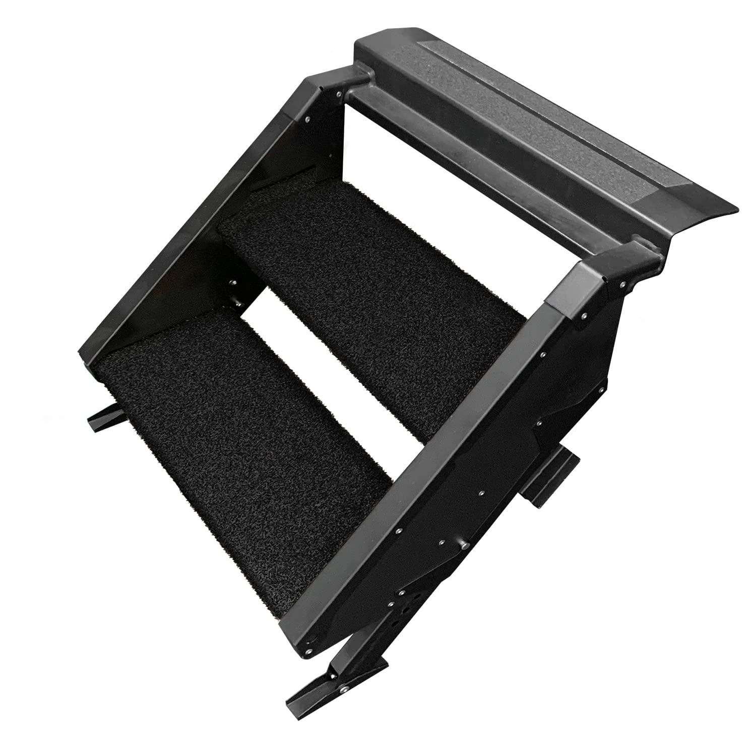 PREST-O-FIT 2-0500 Trailhead Step Rug 17.5 INCH Wide for MORryde StepAbove 2 Step - Obsidian Black - High quality product image showing PREST-O-FIT 2-0500 Trailhead Step Rug 17.5 INCH Wide for MORryde StepAbove 2 Step - Obsidian Black details and features