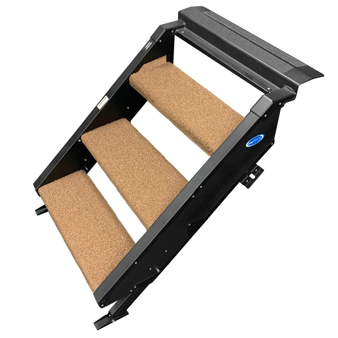 PREST-O-FIT 2-0519 Trailhead Step Rug 19.5 In. W (3 Pc Set) Fits MORryde StepAbove 3 Step - Buckskin Brown - The Twister Group Tools product