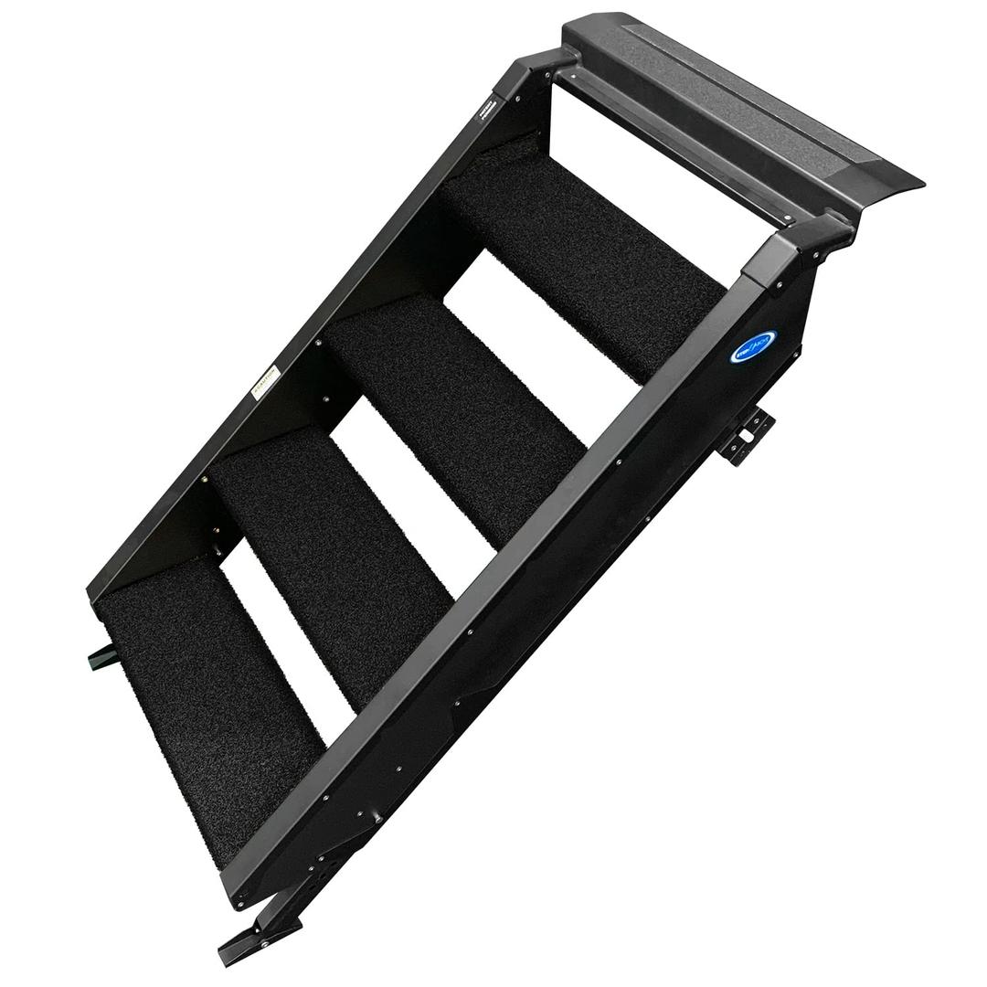 PREST-O-FIT 2-0536 Trailhead Step Rug 23.5 In. W (4 Pc Set) Fits MORryde StepAbove 4 Step - Obsidian Black - The Twister Group Tools product