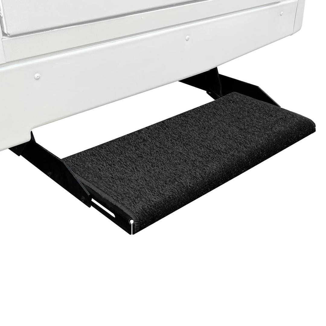 PREST-O-FIT 2-1072 Wraparound + Plus RV Step Rug Black 20 In. Wide - The Twister Group Tools product