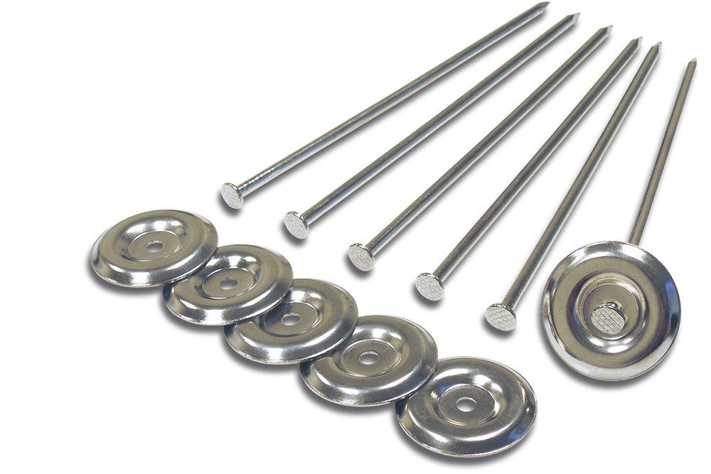 PREST-O-FIT 2-2001 Patio Rug Stakes - Pack of 6 Silver - The Twister Group Tools product