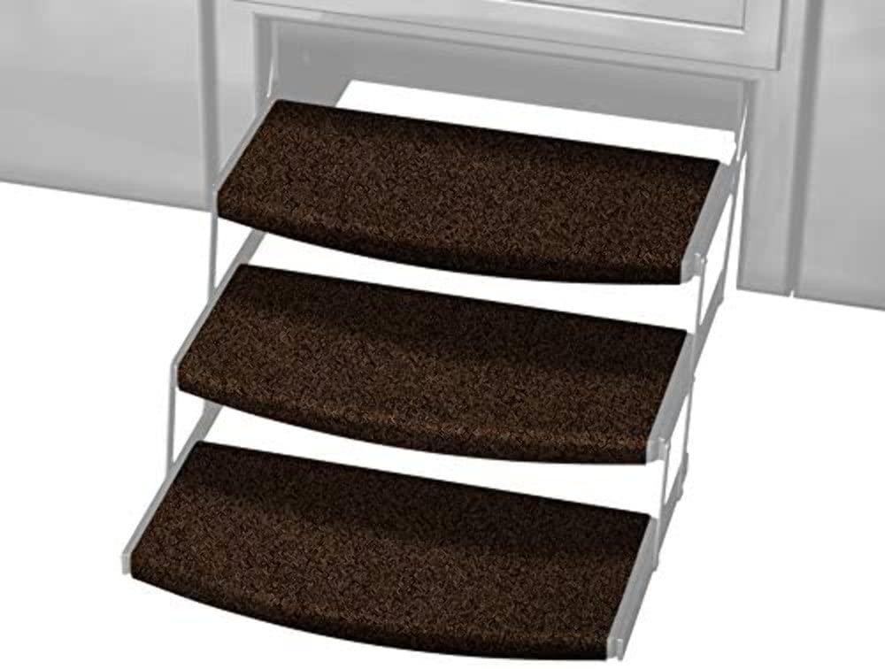 PREST-O-FIT 2-4141 3-Pack Trailhead Universal RV Step Rug Grizzly Brown 22 in. Wide - The Twister Group Tools product