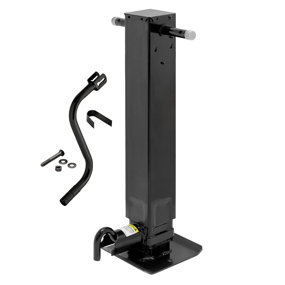 PRO SERIES 1400950376 Weld-On Square Tube Jack, Black - High quality product image showing PRO SERIES 1400950376 Weld-On Square Tube Jack, Black details and features
