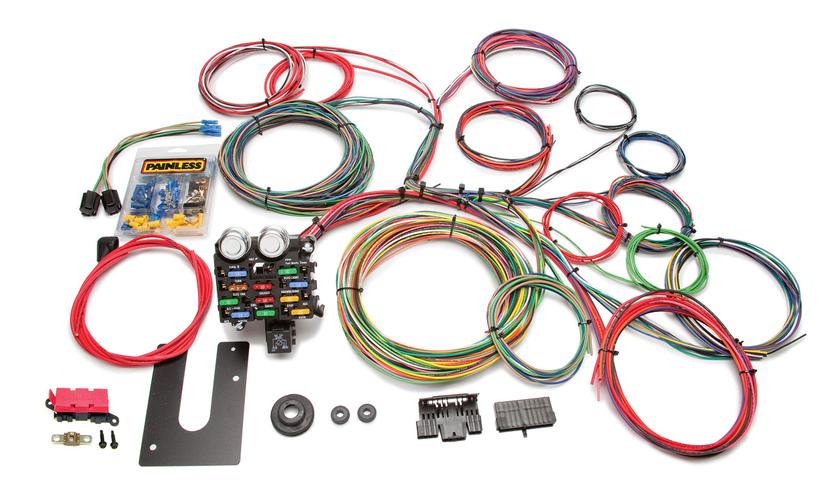 PAINLESS 10102 Performance Classic Customizable Chassis Harness, Key in Dash, 21 Circuits
