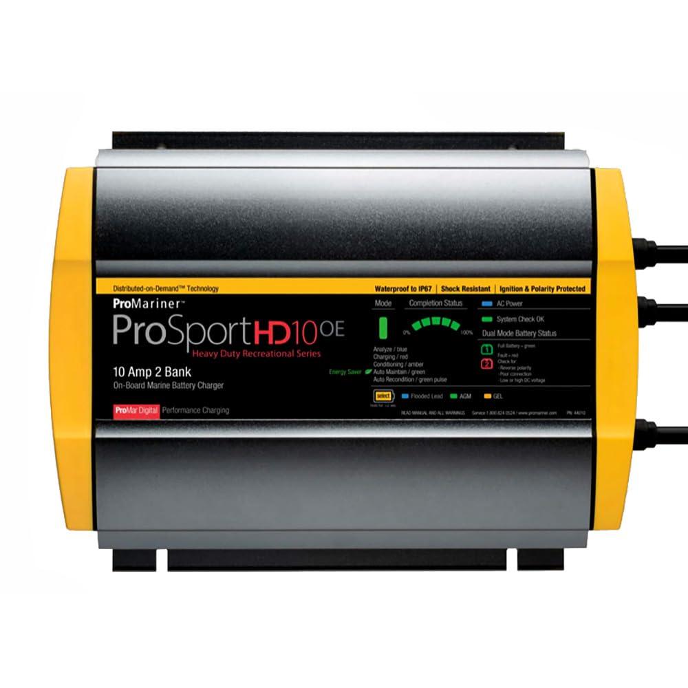 PROMARINER 44010 ProSportHD 10 Gen 4-10 Amp - 2-Bank Battery Charger - High quality product image showing PROMARINER 44010 ProSportHD 10 Gen 4-10 Amp - 2-Bank Battery Charger details and features