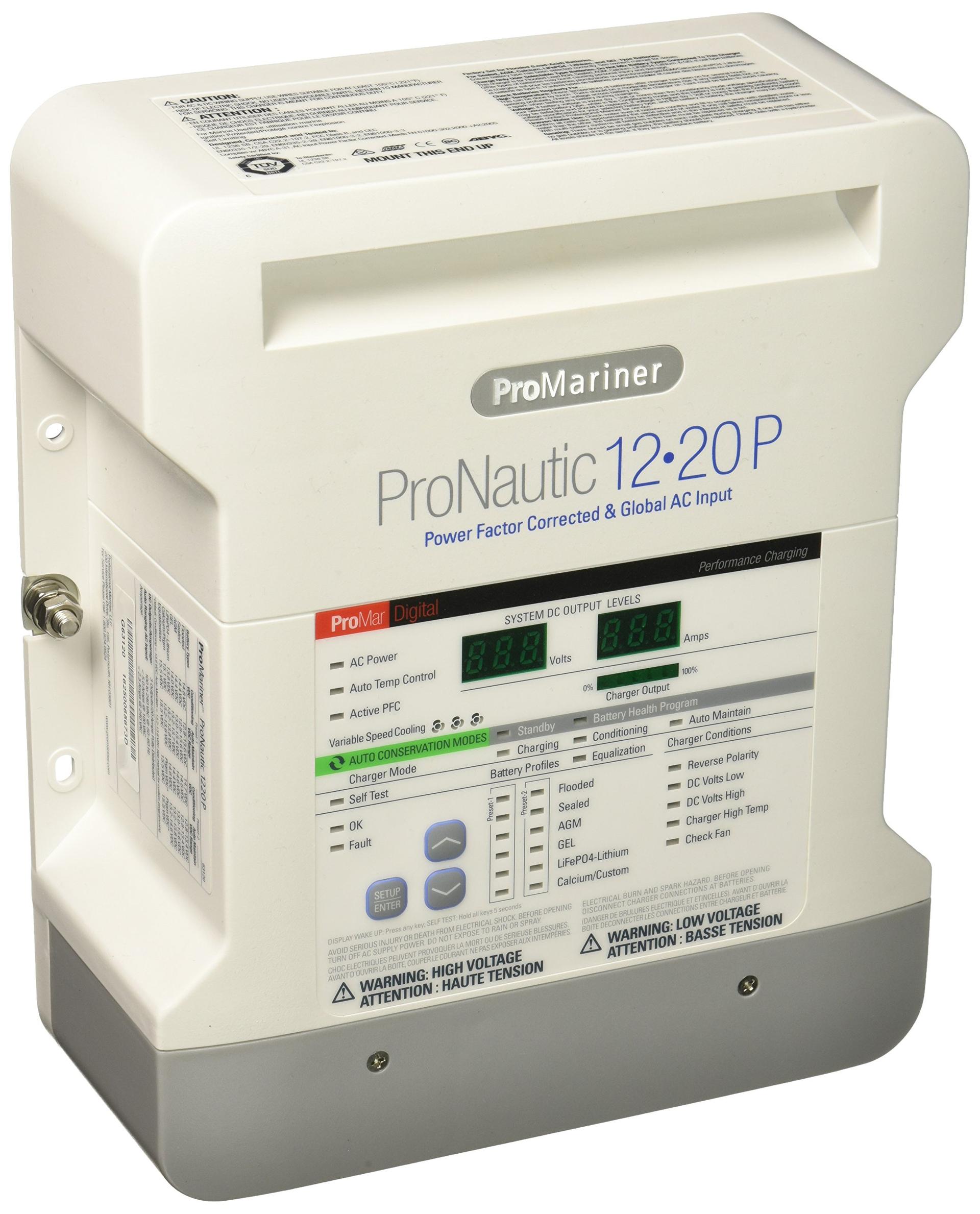 PROMARINER 63120 ProNauticP Series 1220P - 12 Volt, 20 Amp Battery Charger - High quality product image showing PROMARINER 63120 ProNauticP Series 1220P - 12 Volt, 20 Amp Battery Charger details and features