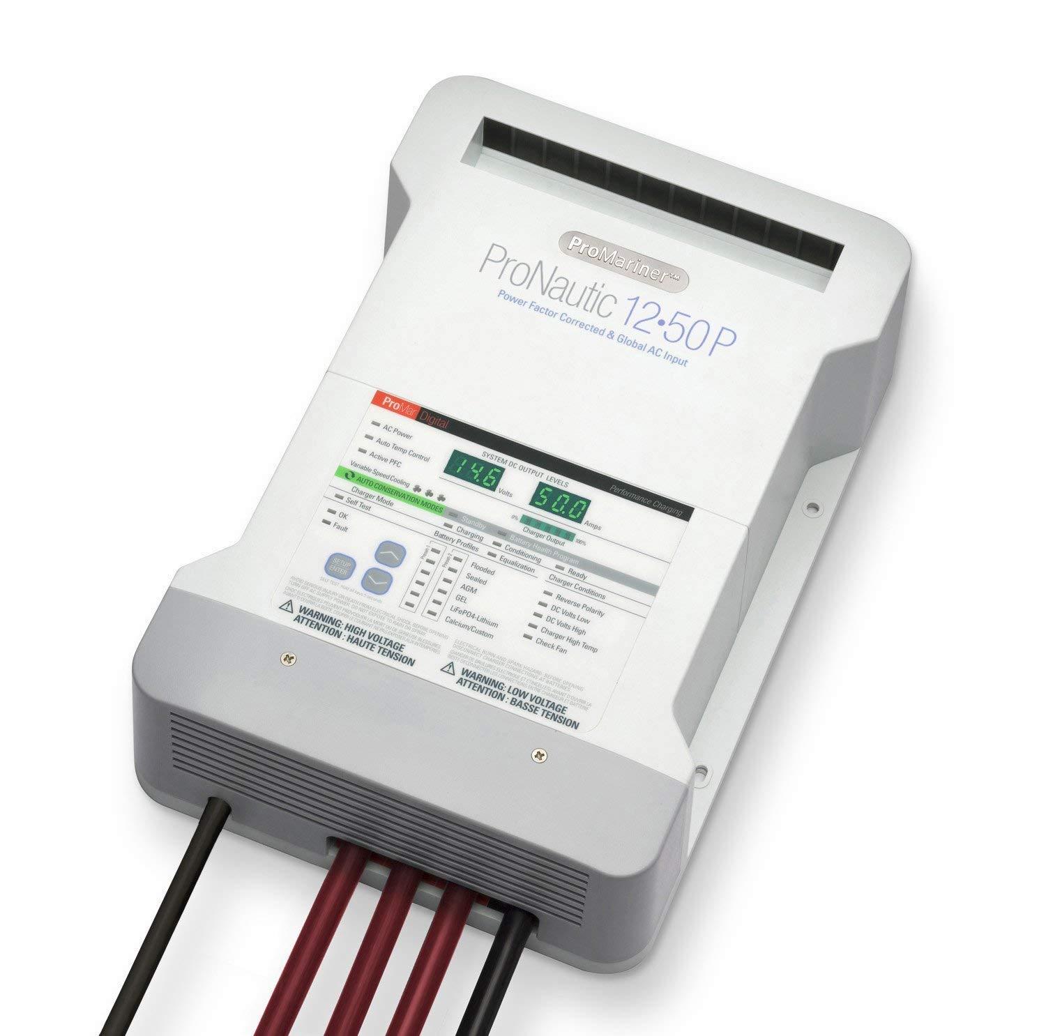 PROMARINER 63150 Pro Mariner Pro Nautic 1250 12 Volt 50 Amp 3 Bank Charger - High quality product image showing PROMARINER 63150 Pro Mariner Pro Nautic 1250 12 Volt 50 Amp 3 Bank Charger details and features