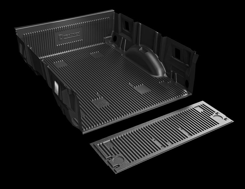 PENDA 62031SRX DuraLiner Bed Liner; Drop-In; Under Rail; Black; High Density Polyethylene; With Tailgate Liner; With Tie-Down Plugs; Front And Rear Tie-Down Cutouts