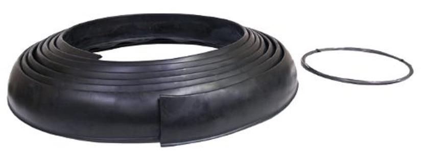 PACER PERFORMANCE 52-178 Flexy Flares Black 4-1/4 INCH x 25FT Xtra Wide No Lip Side Mount Rubber Fender Extension Roll