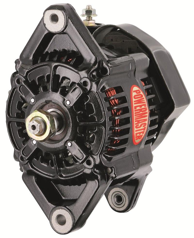 POWERMASTER 8122 Alternator/ Generator; Racing Alternator; Denso Style; Without Pulley; 12 Volts; 115 Amp; Bosch Style Mounting; One Wire; Black