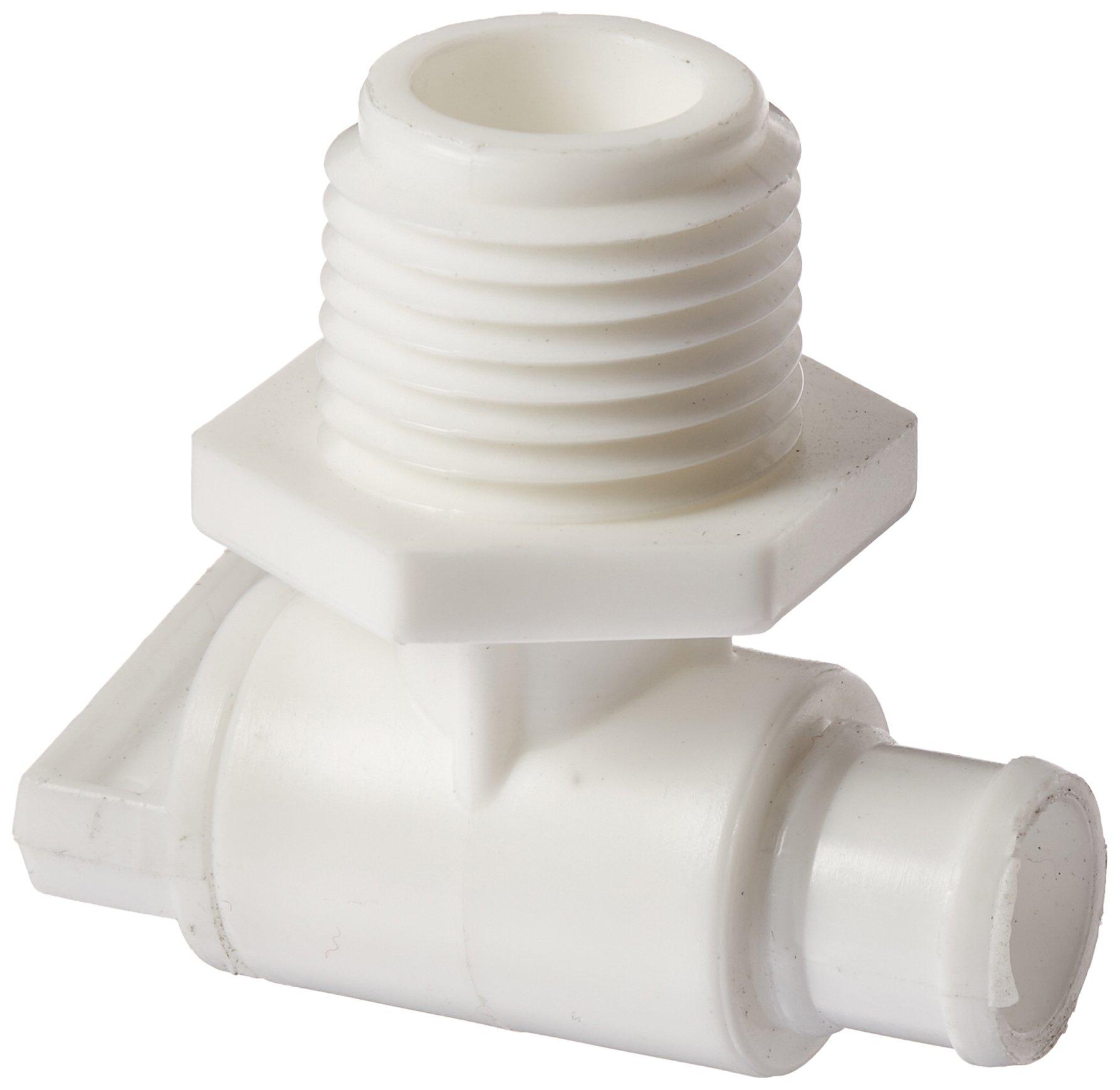 PETERSN MOLD 18-966-A/W 1/2 INCH Male Pipe Thread Drain Cock, White - High quality product image showing PETERSN MOLD 18-966-A/W 1/2 INCH Male Pipe Thread Drain Cock, White details and features