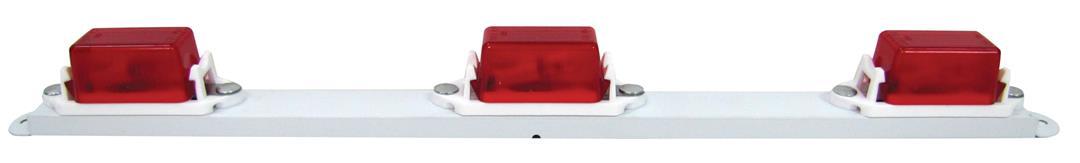 PETERSON 1073R 3 Light Id Bar Rectangular White Polyester Coated Steel Polybagged - The Twister Group Tools product
