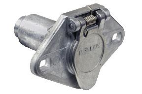 POLLAK 11609 6-Way Connector Socket Covered Back