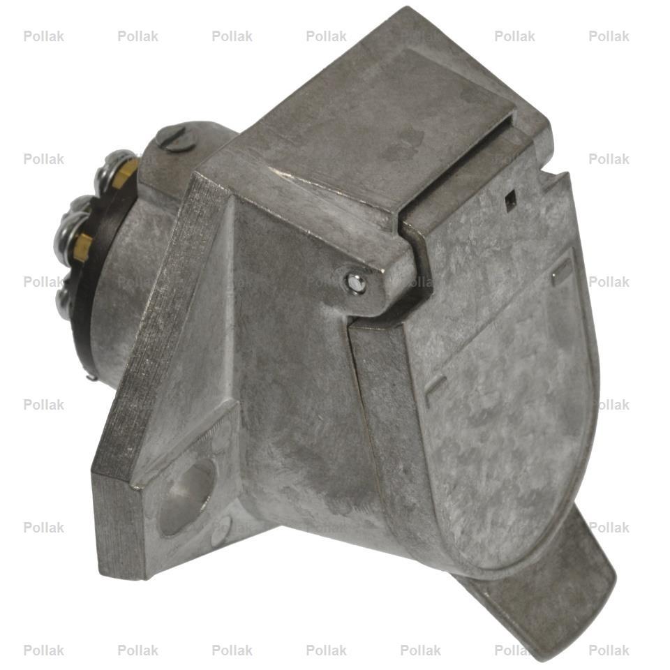 POLLAK 11-785P 7-WAY SOCKET WITH REAR TH, 7-Way Socket; With Rear Thread Terminals/ Solid Pins; Retail Packaging - The Twister Group Tools product